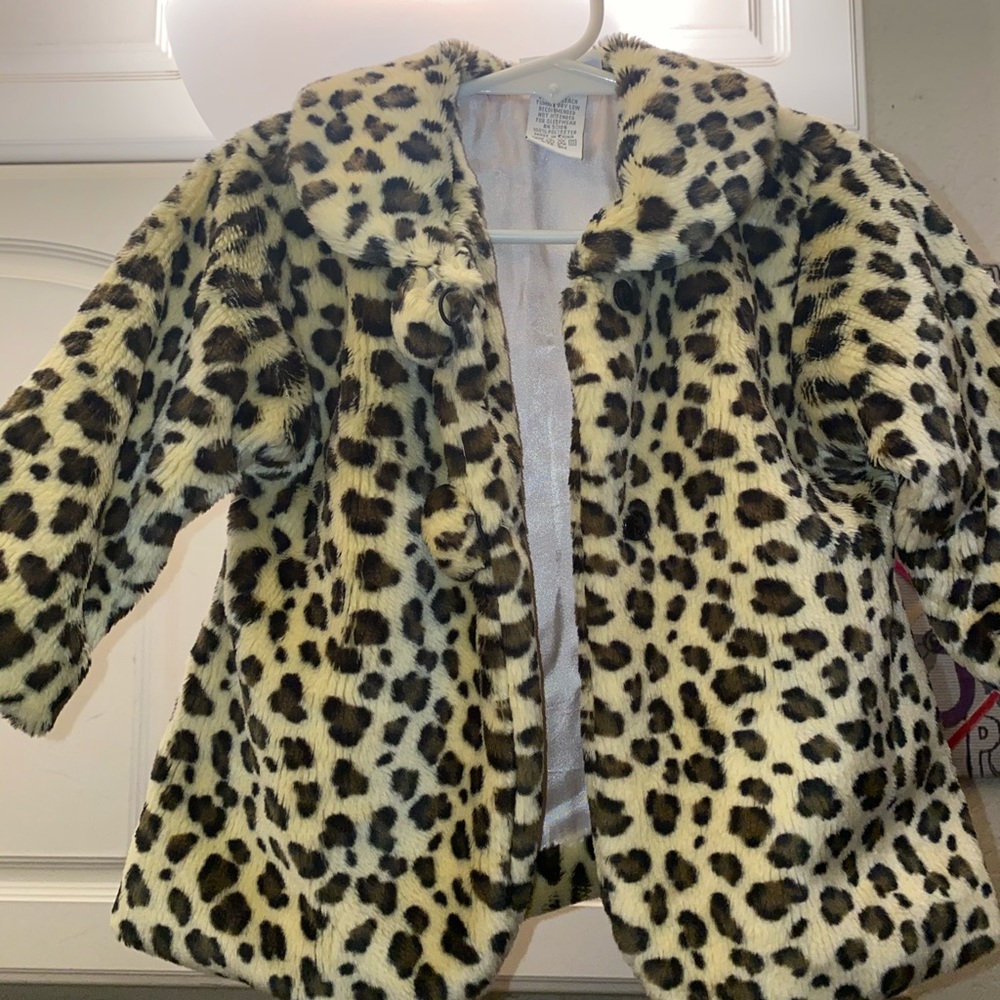 Leopard Baby girl Coat